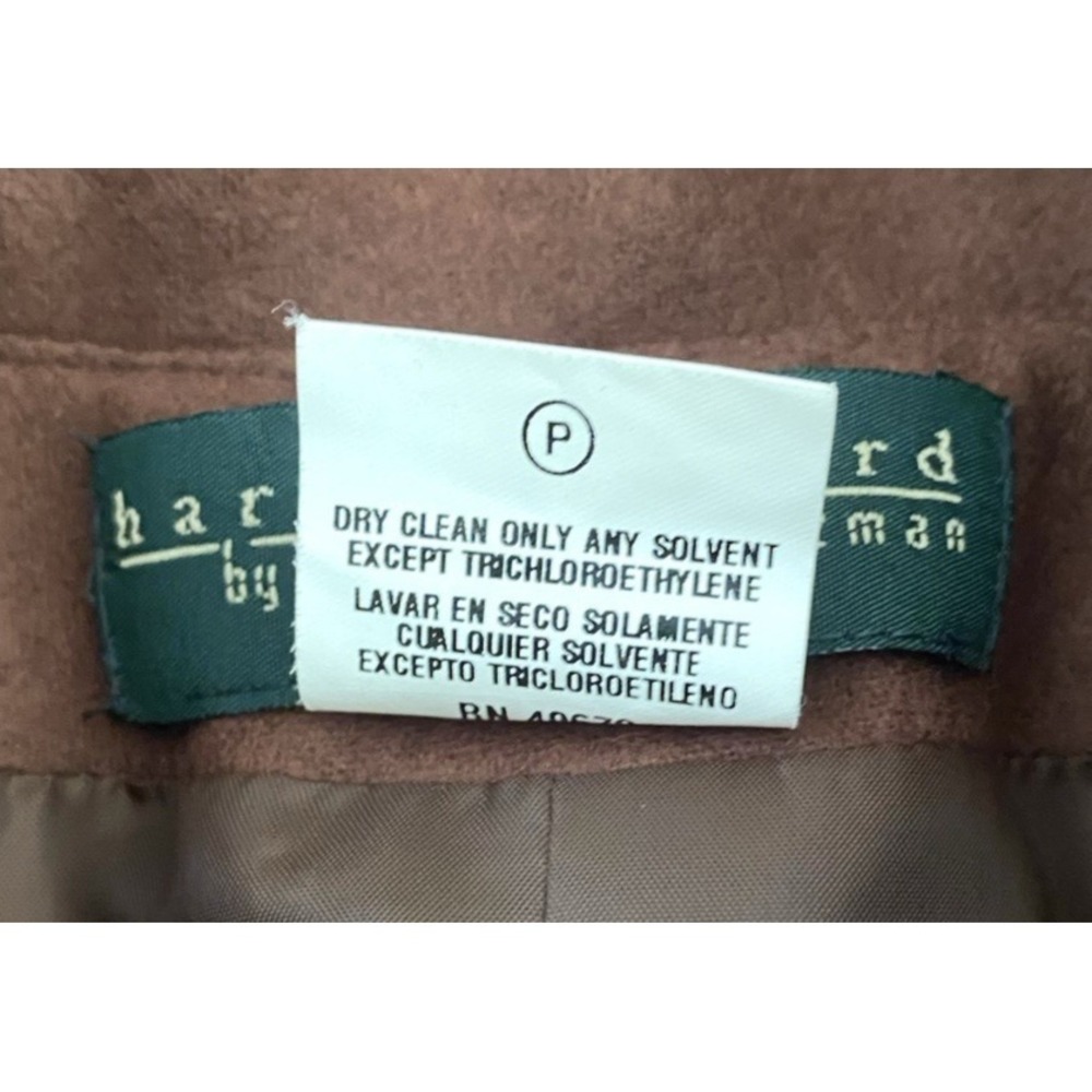Vintage Harve Benard Womens Fall Harvest Brown Suit Lined Fleece Feel Size 8P - Picture 10 of 11